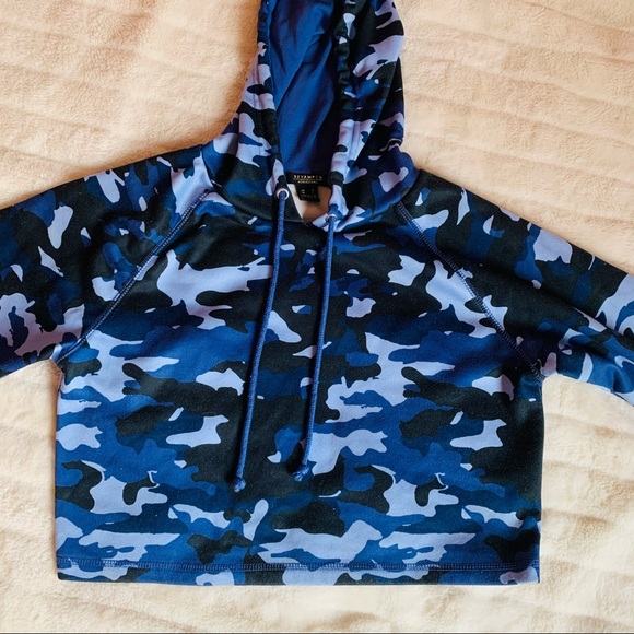 Blue army print hoodie✨ - Picture 2 of 4